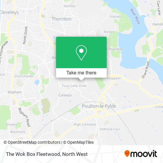 The Wok Box Fleetwood map