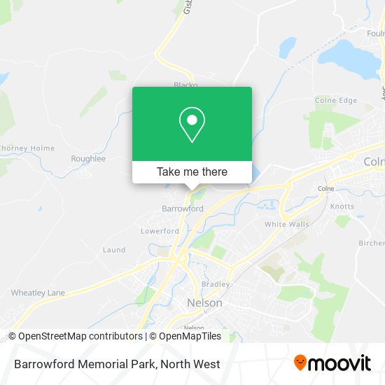 Barrowford Memorial Park map