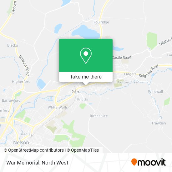 War Memorial map
