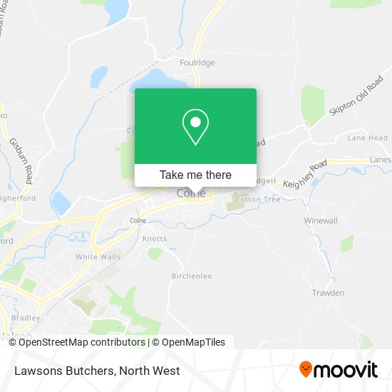 Lawsons Butchers map