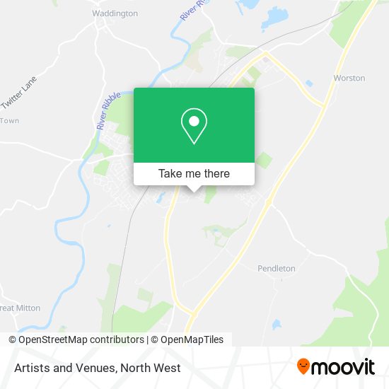 Artists and Venues map