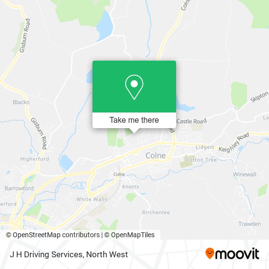 J H Driving Services map