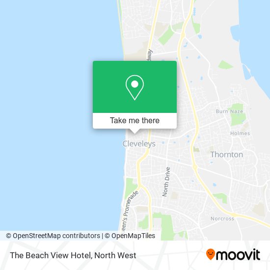 The Beach View Hotel map