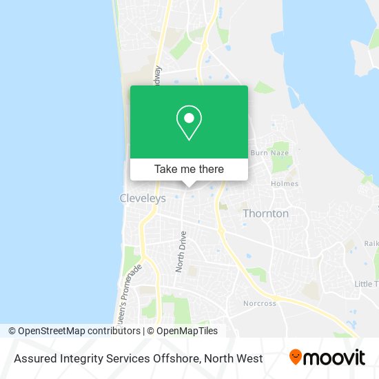 Assured Integrity Services Offshore map