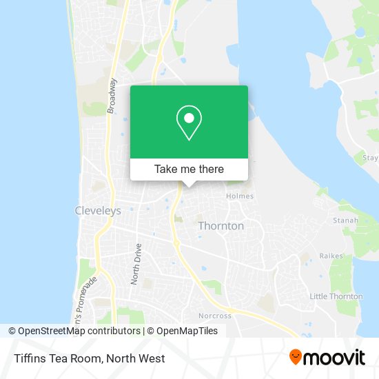 Tiffins Tea Room map