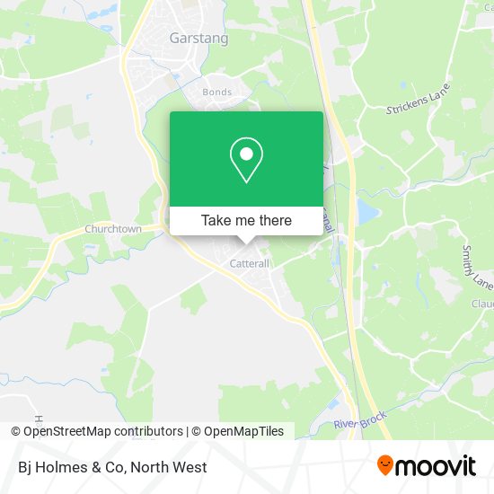 Bj Holmes & Co map