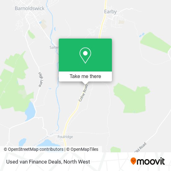 Used van Finance Deals map