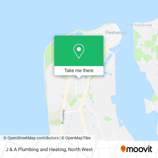 J & A Plumbing and Heating map