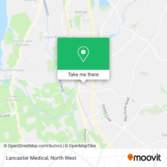 Lancaster Medical map