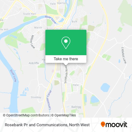 Rosebank Pr and Communications map