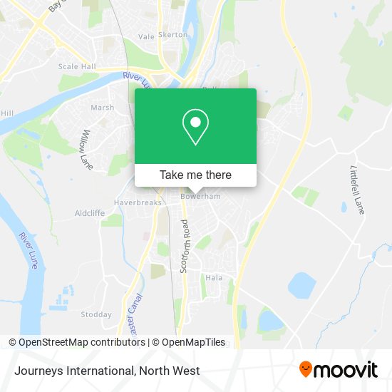 Journeys International map