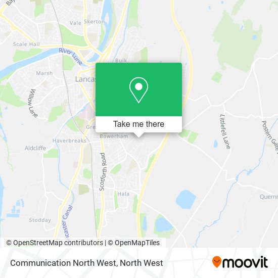 Communication North West map