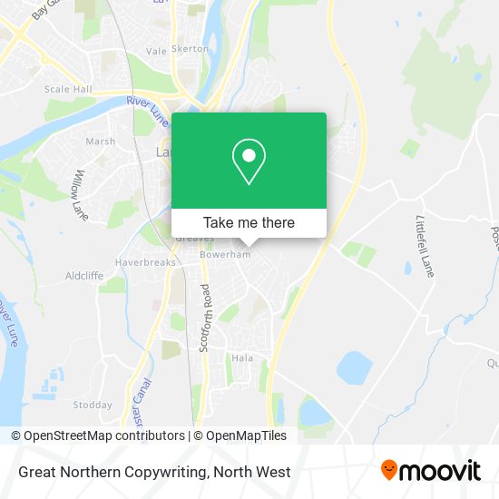 Great Northern Copywriting map