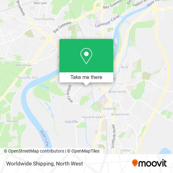 Worldwide Shipping map