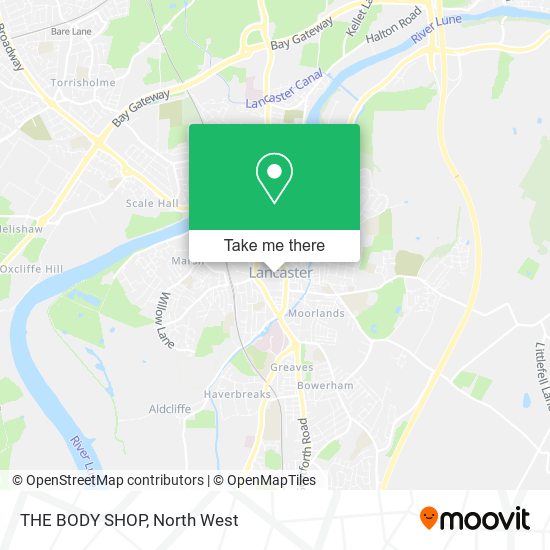 THE BODY SHOP map