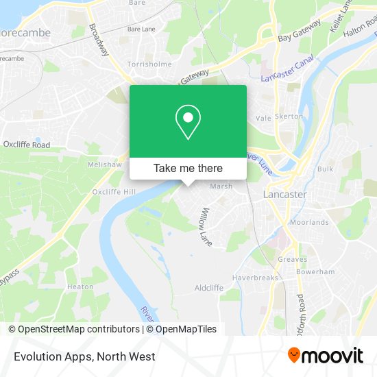 Evolution Apps map
