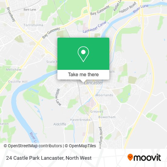 24 Castle Park Lancaster map