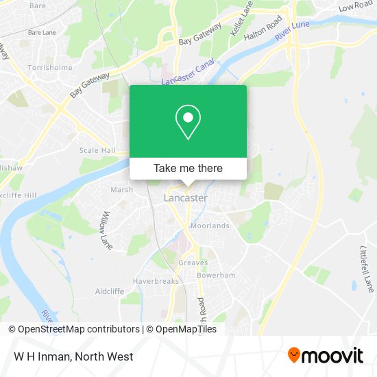 W H Inman map