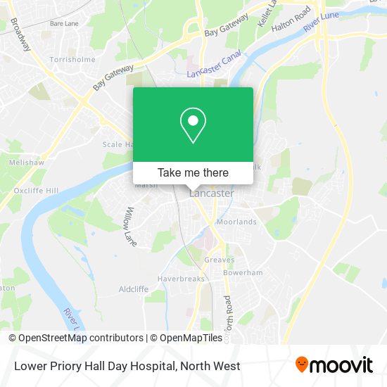 Lower Priory Hall Day Hospital map