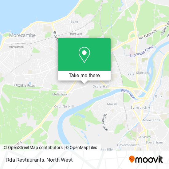 Rda Restaurants map
