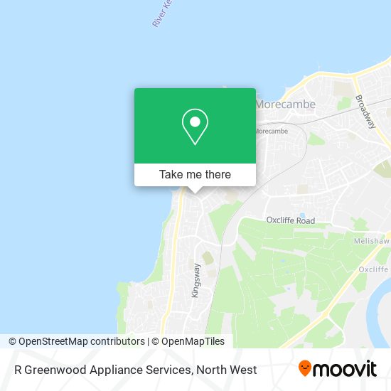 R Greenwood Appliance Services map