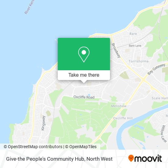 Give-the People's Community Hub map