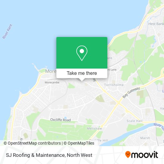 SJ Roofing & Maintenance map