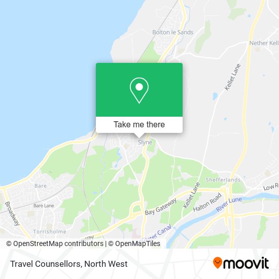 Travel Counsellors map