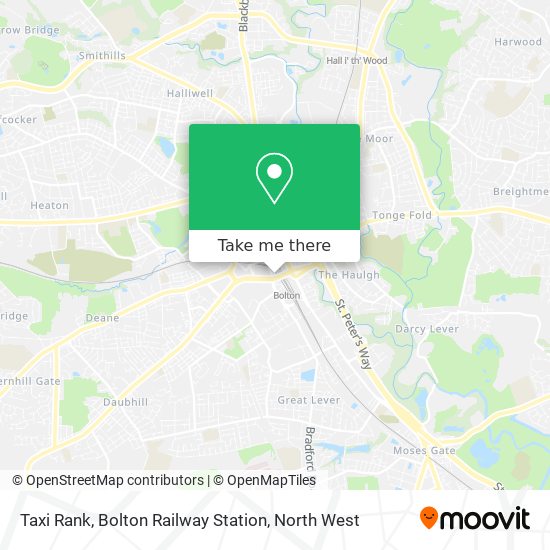 Taxi Rank, Bolton Railway Station map