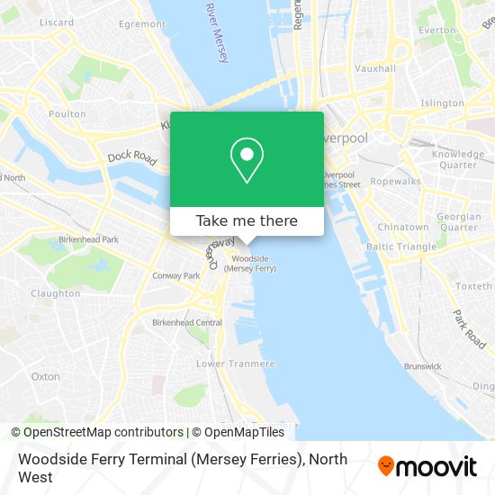 Woodside Ferry Terminal (Mersey Ferries) map