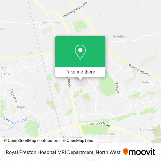 How To Get To Royal Preston Hospital MRI Department By Bus
