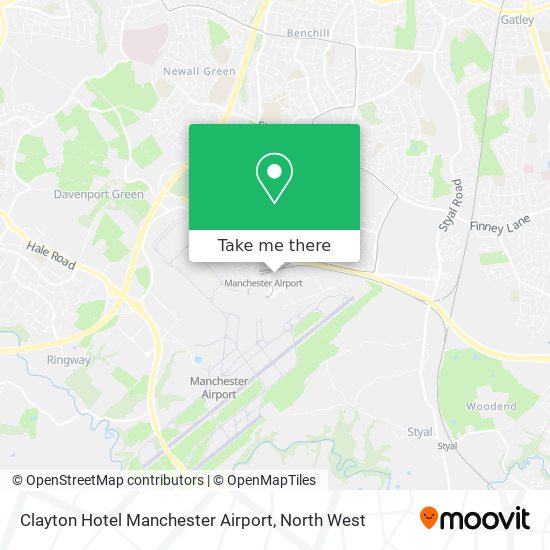 Clayton Hotel Manchester Airport map