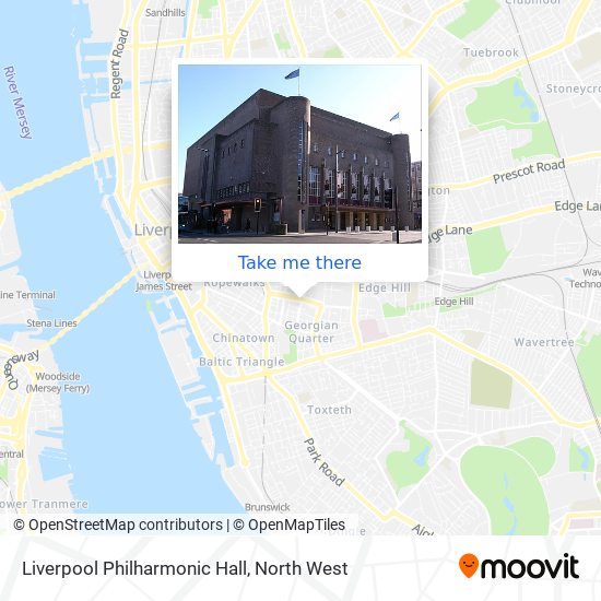 Liverpool Philharmonic Hall map