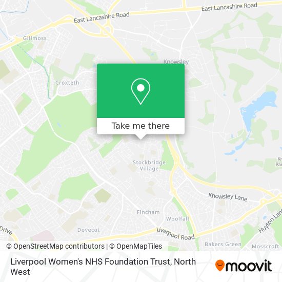Liverpool Women's NHS Foundation Trust map