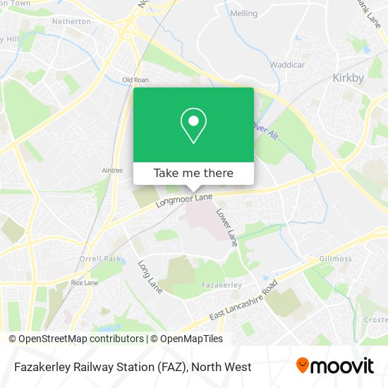 Fazakerley Railway Station (FAZ) map