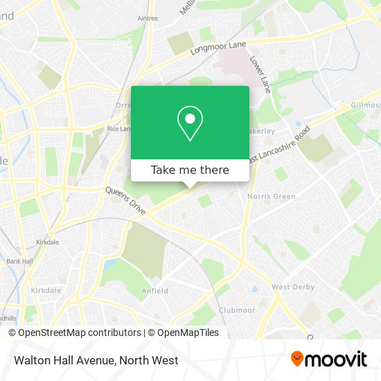 Walton Hall Avenue map