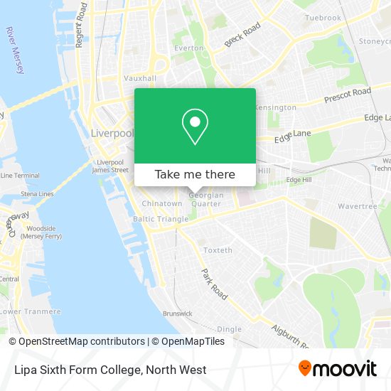 Lipa Sixth Form College map
