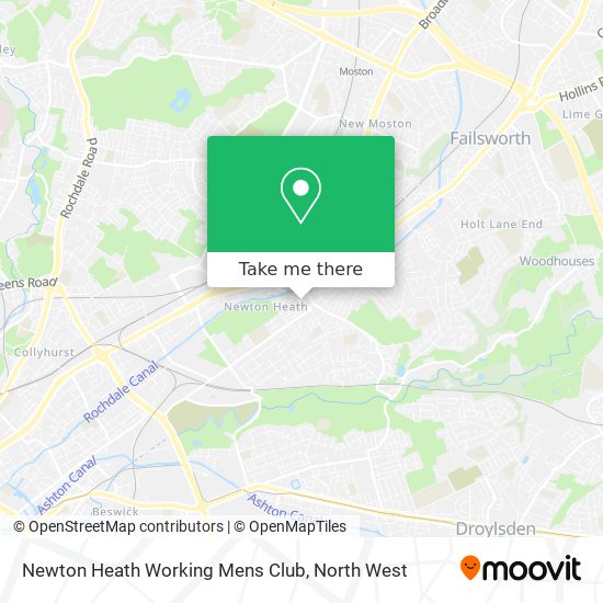 Newton Heath Working Mens Club map