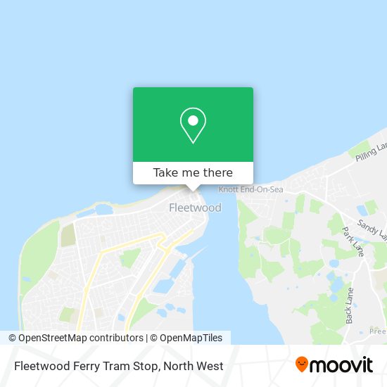 Fleetwood Ferry Tram Stop map