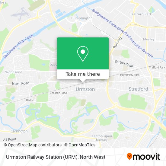 Urmston Railway Station (URM) map