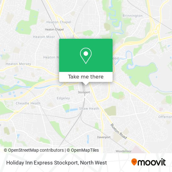 Holiday Inn Express Stockport map