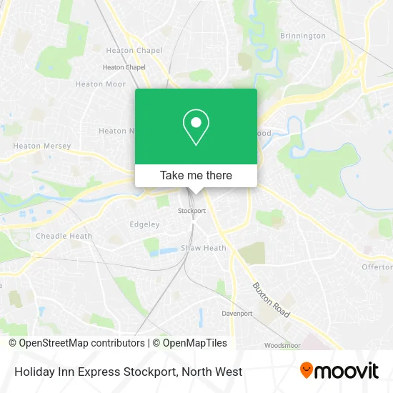 Holiday Inn Express Stockport map