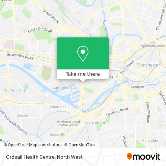 Ordsall Health Centre map