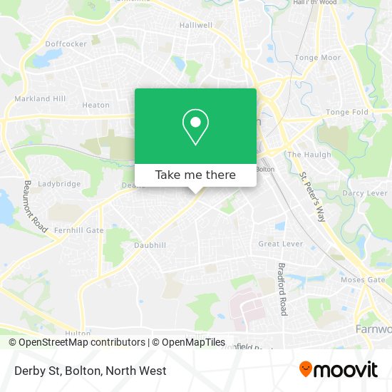 Derby St, Bolton map