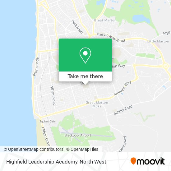 Highfield Leadership Academy map