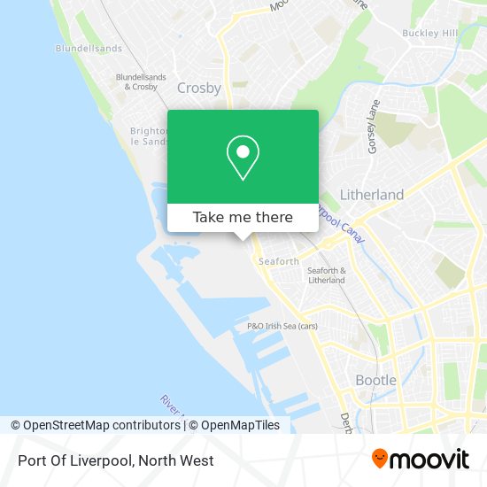 Port Of Liverpool map
