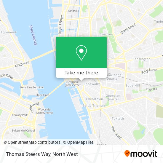 Thomas Steers Way map