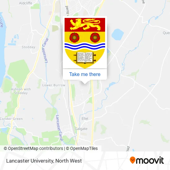 Lancaster University map