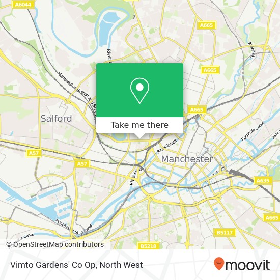 Vimto Gardens' Co Op map