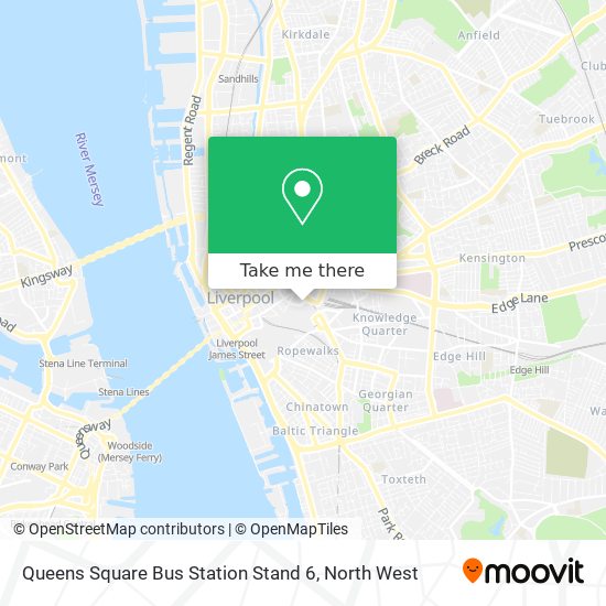 Queens Square Bus Station Stand 6 map